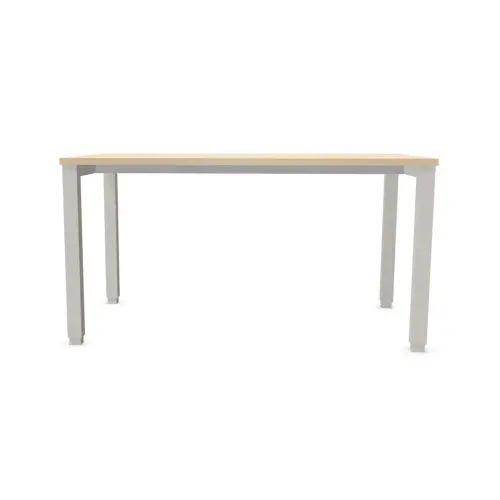 Bureau BRUXELLES 140 x 80 acacia - pieds aluminium photo du produit