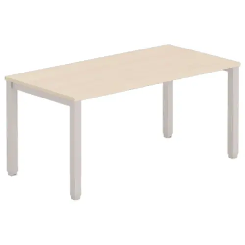 Bureau BRUXELLES 160 x 80 acacia - pieds aluminium photo du produit