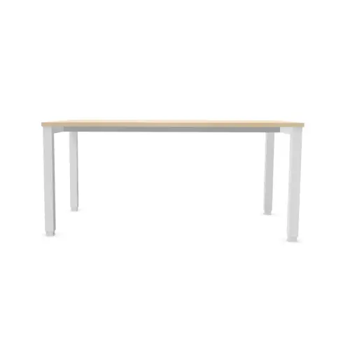 Bureau BRUXELLES 180 x 80 acacia - pieds blancs photo du produit