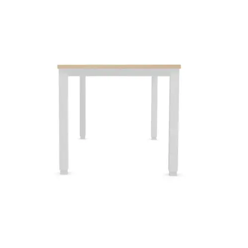 Bureau BRUXELLES 180 x 80 acacia - pieds blancs photo du produit