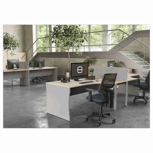 Bureau BUDAPEST compact retour &agrave; gauche acacia L160 photo du produit
