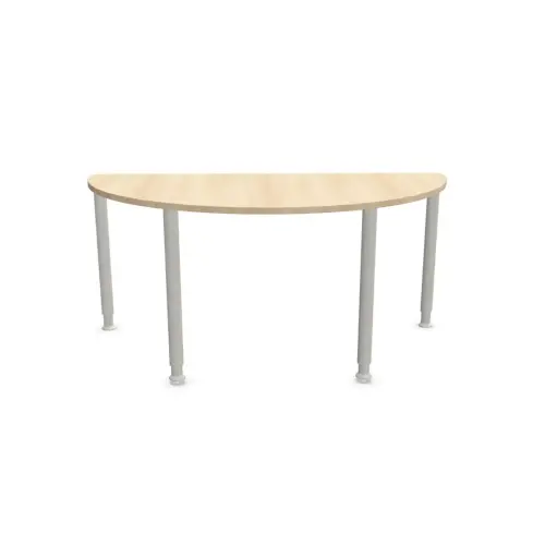 Complément demi rond 160 acacia clair/alu photo du produit