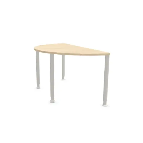 Complément demi rond 160 acacia clair/alu photo du produit