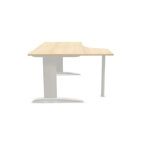 Bureau BUENOS AIRES compact retour à gauche acacia/alu, L180 photo du produit