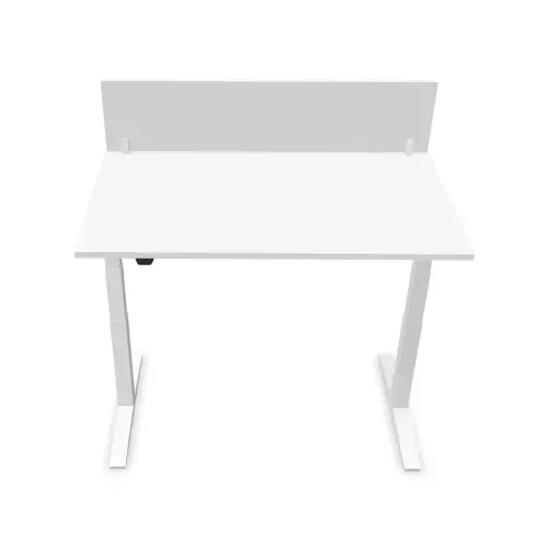 Cloisonnette pour bureau L 140 blanc/blanc photo du produit
