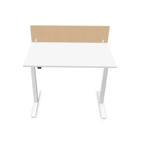 Cloisonette pour bureau L.140 h&ecirc;tre/blanc photo du produit
