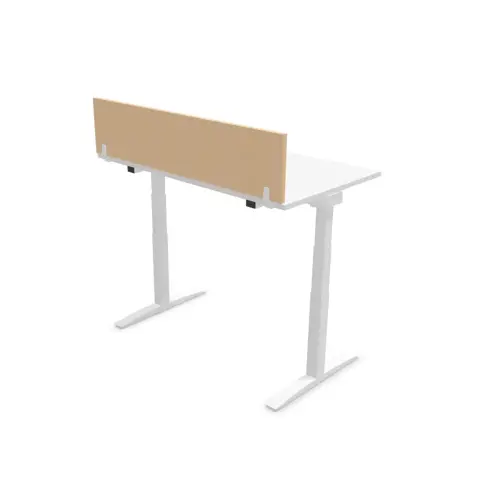 Cloisonette pour bureau L.140 h&ecirc;tre/blanc photo du produit