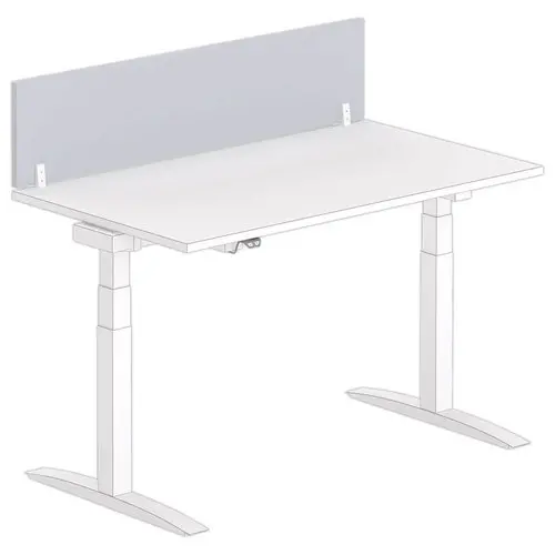 Cloisonnette pour bureau L.140 gris/blanc photo du produit