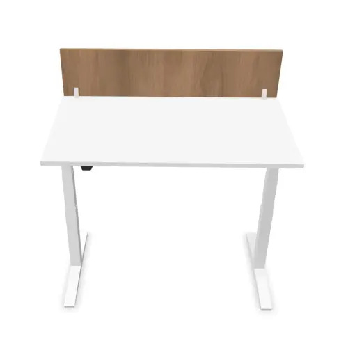 Cloisonnette pour bureau L 140 noyer/blanc photo du produit
