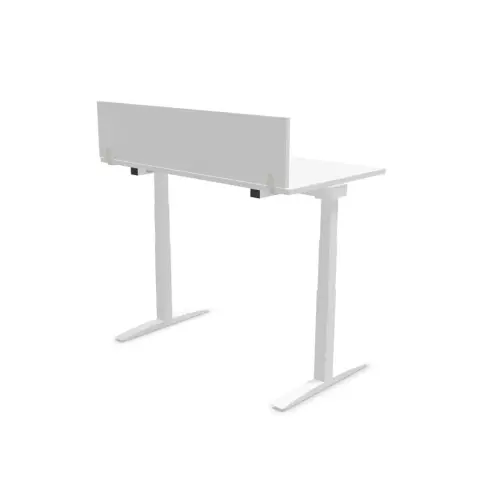 Cloisonnette pour bureau L. 140 blanc/alu photo du produit