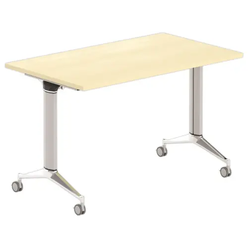 Table rabattable - 120 x 70 cm - H&ecirc;tre/Alu photo du produit