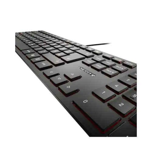Clavier filaire KC 6000 SLIM - Extra-plat - Argent - Cherry photo du produit