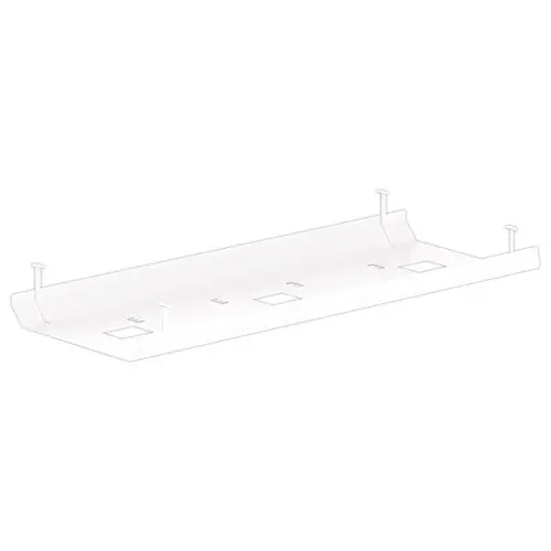 Goulotte double L 140 blanc photo du produit