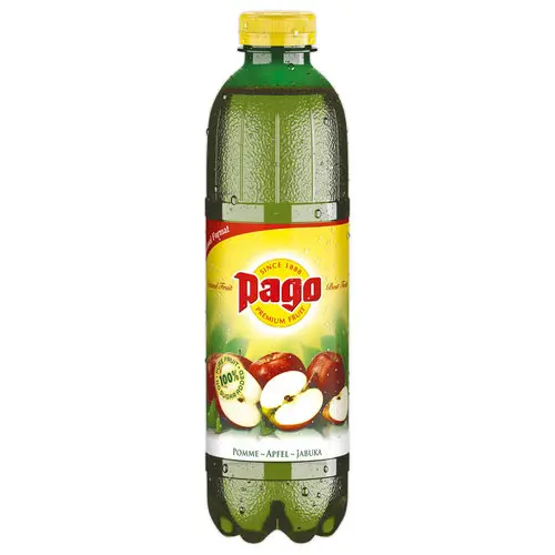 6 Bouteilles de jus de fruits - Pomme - 1L - PAGO photo du produit