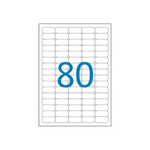 2 000 Etiquettes enlevables laser 35,6 x 16,9 mm photo du produit