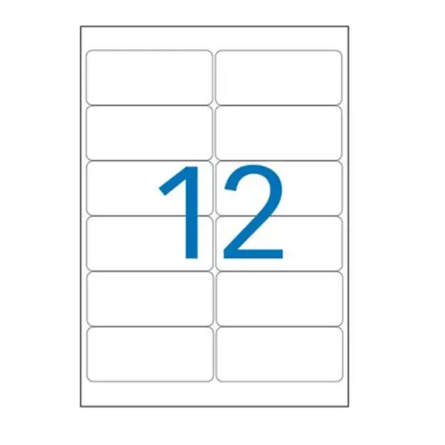 25 Planches d'&eacute;tiquettes enlevables laser99,1x42,3mm 300 &eacute;tiq/bo&icirc;te. photo du produit