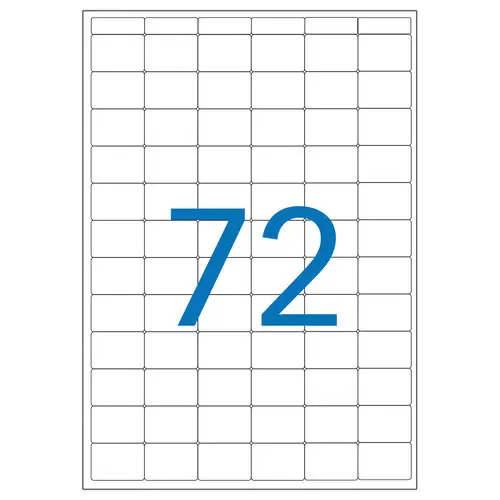 16 Planches d'étiquettes multi-usages 16x22 mm, blanc - 1152 étiq photo du produit