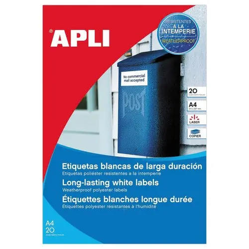 40 Etiquettes inaltérables laser 199,6 x 143,5 mm photo du produit