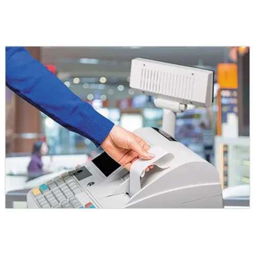 10 Bobines de papier terminaux carte bancaire - 57X60X12 mm photo du produit