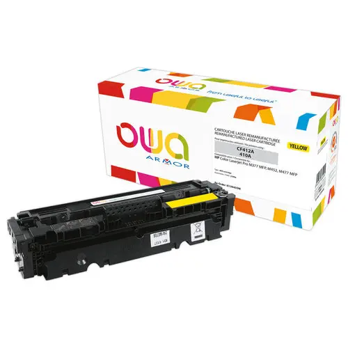 Toner éq. HP CF412A - Jaune - OWA photo du produit
