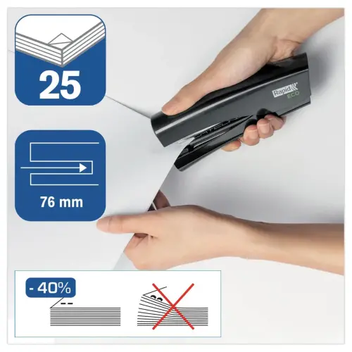 Agrafeuse de bureau Stand Up recyclée - RAPID photo du produit