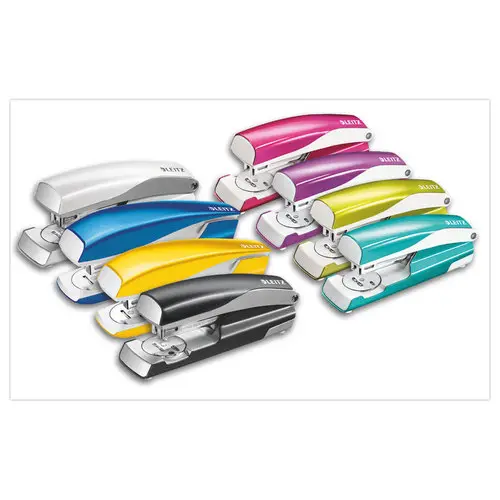 Agrafeuse de bureau WOW - 24/6-26/6 - Bleu - Leitz photo du produit