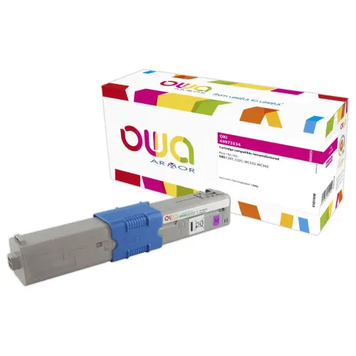 Toner remanufacturé éq. OKI C301 - Magenta - OWA photo du produit