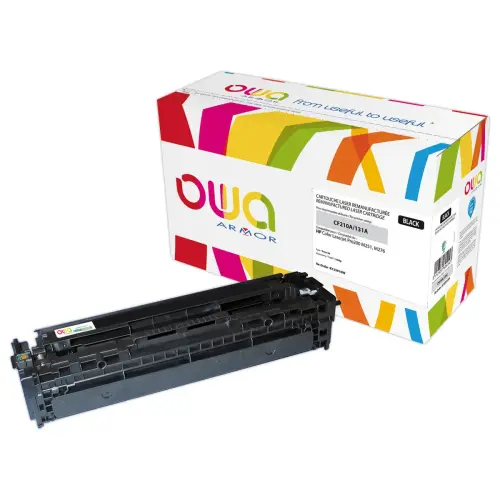 Toner &eacute;q. Canon 731BK, HP CF210A - Noir - OWA photo du produit
