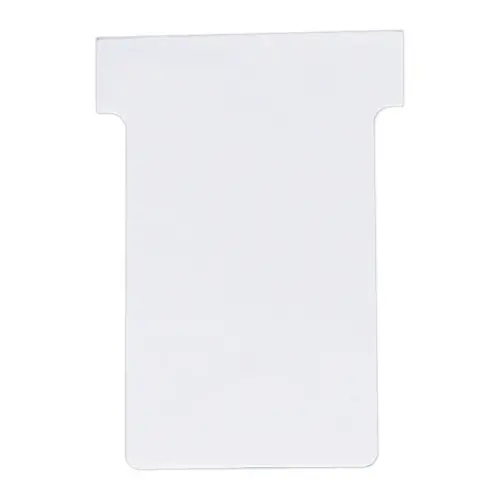 100 Fiches T pour planning - Taille 4 - Blanc - NOBO photo du produit