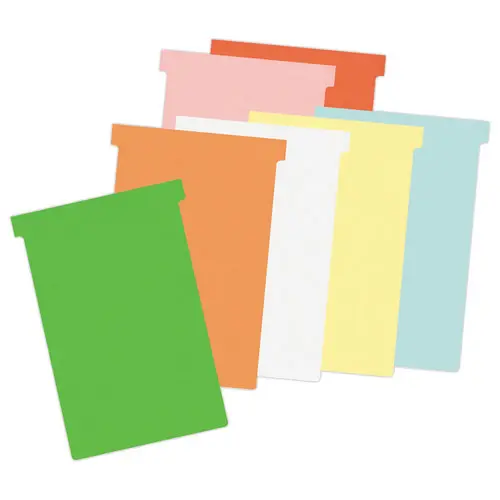 100 Fiches T pour planning - Taille 4 - Bleu Clair - NOBO photo du produit
