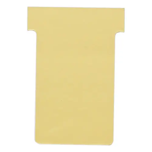 100 Fiches T pour planning - Taille 4 - Jaune - NOBO photo du produit