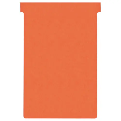 100 Fiches T pour planning - Taille 4 - Rouge - NOBO photo du produit