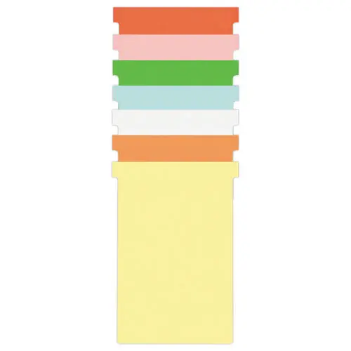 100 Fiches T pour planning - Taille 4 - Rose - NOBO photo du produit