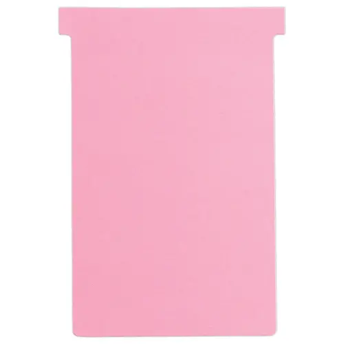 100 Fiches T pour planning - Taille 4 - Rose - NOBO photo du produit