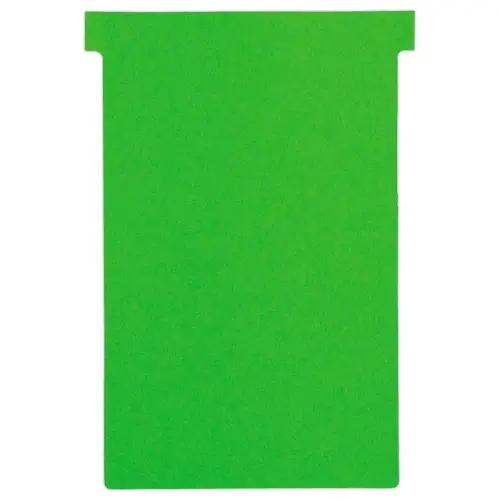 100 Fiches T pour planning - Taille 4 - Vert  - NOBO photo du produit