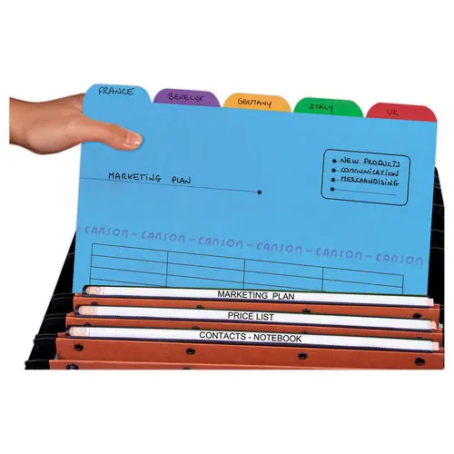 5 Sous-dossiers Ultimate pour dossiers suspendus - 5 onglets - OXFORD photo du produit