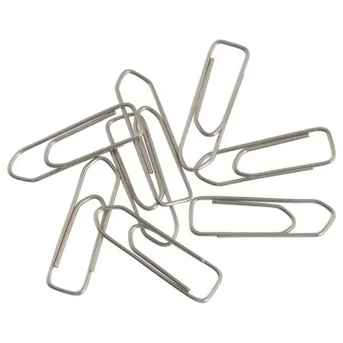 100 Trombones acier nickel&eacute; - 25 mm photo du produit