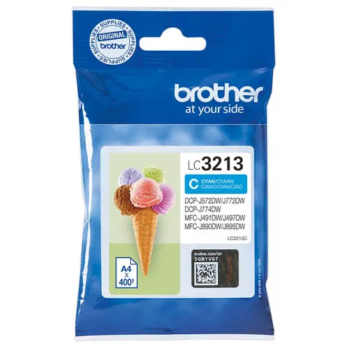Cartouche BROTHER LC3213 cyan photo du produit