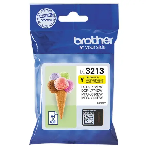 Cartouche Brother LC3213 jaune photo du produit