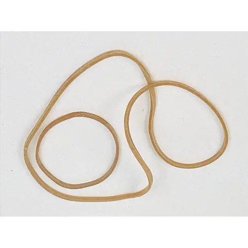 Sachet de 1 kg de bracelets élastiques étroits en caoutchouc - Blond - 150 mm - SIGN photo du produit
