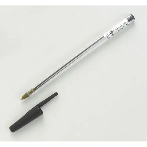 Stylo bille capuchon - Ecriture moyenne - Noir - Fiducial photo du produit