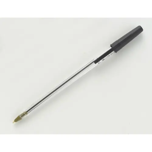 Stylo bille capuchon - Ecriture moyenne - Noir - Fiducial photo du produit