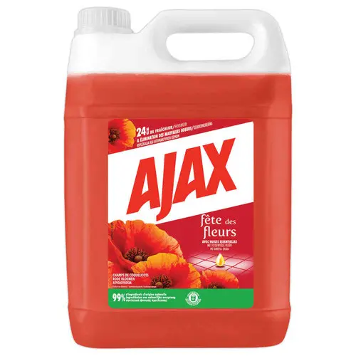 Nettoyant m&eacute;nager AJAX 5L parfum Coquelicot photo du produit
