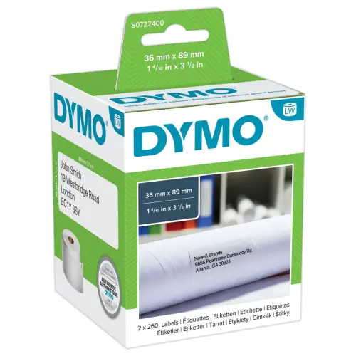 Rouleau D'étiquettes Compatibles Dymo 1355 - 19x51 Mm, 220 étiquettes Blanches