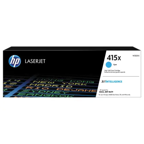 HP 415X W2031X toner cyan photo du produit