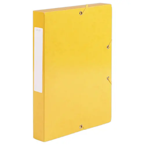 Boîte de classement carte - Dos 4 cm - jaune - ACCESS photo du produit
