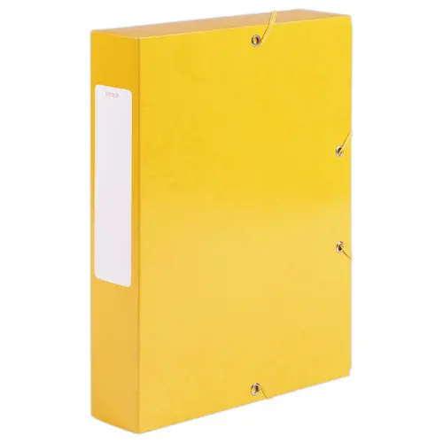 Boîte de classement carte  - Dos 6 cm jaune photo du produit