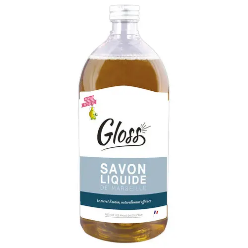 Flacon 1 litre de savon de Marseille liquide photo du produit