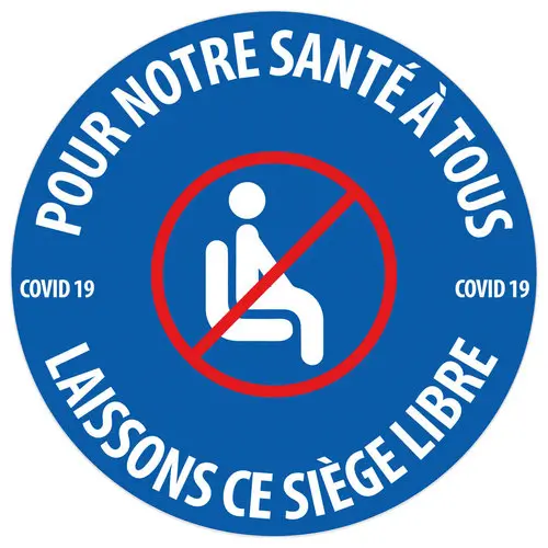 Adh&eacute;sif de marquage SIEGE INTERDIT photo du produit