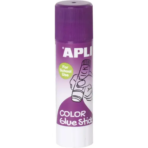 Bâton de colle colorée - 21g - Mauve - Apli photo du produit